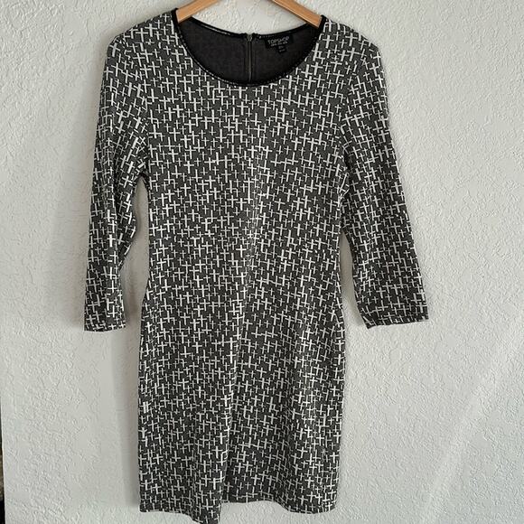 Grey Graveyard Cross Bodycon Dress Goth Whimsygoth Halloween Witchy Size 10 - Picture 1 of 7